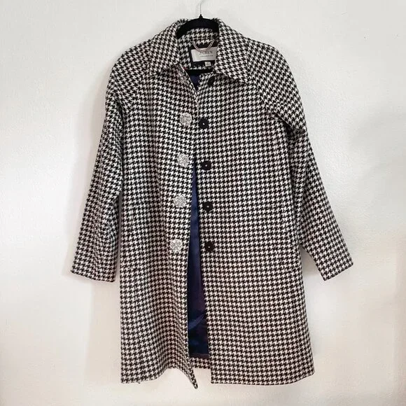 J. Crew Collection Car Coat in Houndstooth English Wool - Picture 3 of 7